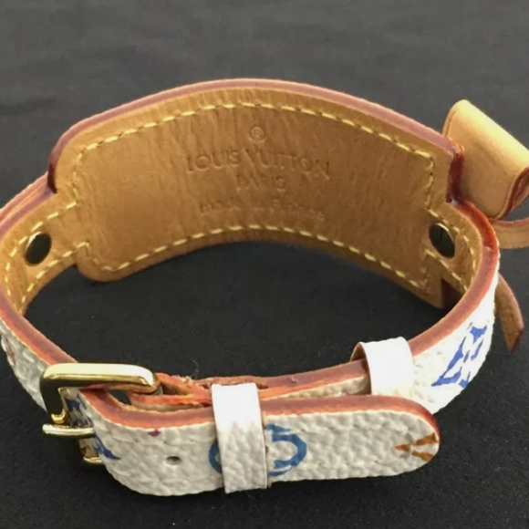 LOUIS VUITTON MONOGRAM MULTICOLOR GAMBLE BRACELET PORTE ADDRESS BRACELET/Q5516 - Picture 4 of 10